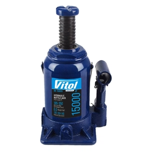 Домкрат Vitol DB-15002H/JX107S, телескопический, гидравлический, 15т, min 185мм, max 350мм (DB-15002H) изображение 1