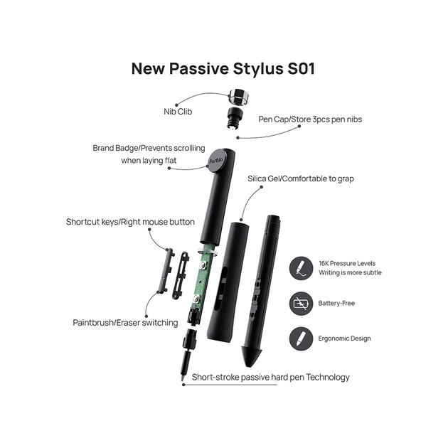 Графический планшет Parblo Coast 12 Pro Gen2 (COAST12PROG2) - изображение 7