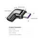 Перехідник USB-C magnetic 100W 5Gbps 90° corner Essager (EZJT-QZG01) - зменшене зображення 7