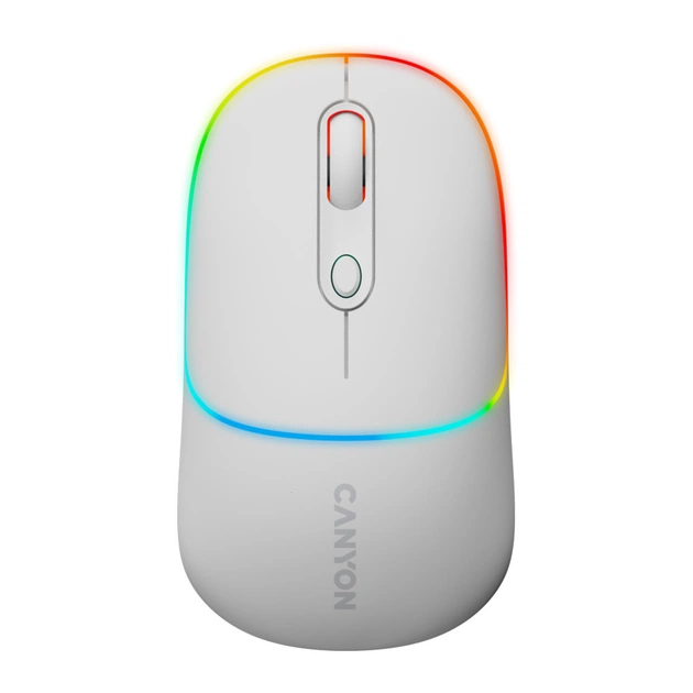 Мишка Canyon MW-22 Dual Band RGB Wireless Snow White (CNS-CMSW22SW) - зображення 1
