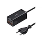 Зарядний пристрій Baseus 2xUSB-C 100W + 2xUSB GaN black (CCGP000101) - зменшене зображення 1