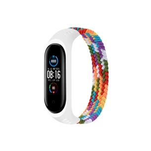 Ремінець до фітнес браслета BeCover Elastic Nylon Style для Xiaomi Mi Smart Band 5/6 (Size M) Rainbow (706154) зображення 1