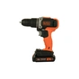 Шуруповерт Black&Decker 18 В, 1.5Ah, 45 Нм,0-360/0-1400 об/хв, 21000 уд/хв, 1.3 кг (BCD003C1) - зменшене зображення 3