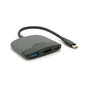 Концентратор Voltronic USB-C 3-in-1 USB 3.0 + USB-C + HDMI 0.23m black (YT-HTC3in1) - зменшене зображення 3