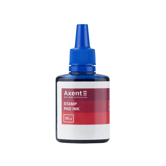 Фарба штемпельна Axent 30 мл., синя (7301-02-A) - зображення 1