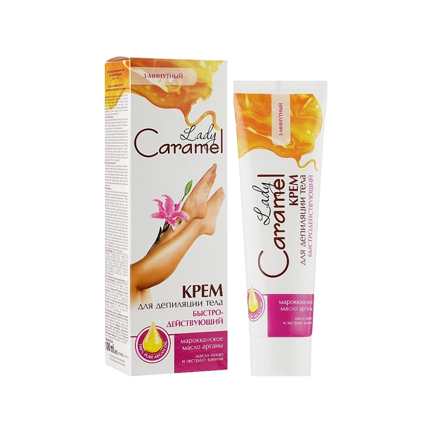 Крем для депіляції Caramel Швидкодіючий 3-х хвилинний для тіла 100 мл (4823015920288) - picture 1