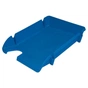 Лоток для паперів Economix горизонтальний Компакт пластик, блакитний непрозорий (E80600) - зменшене зображення 1