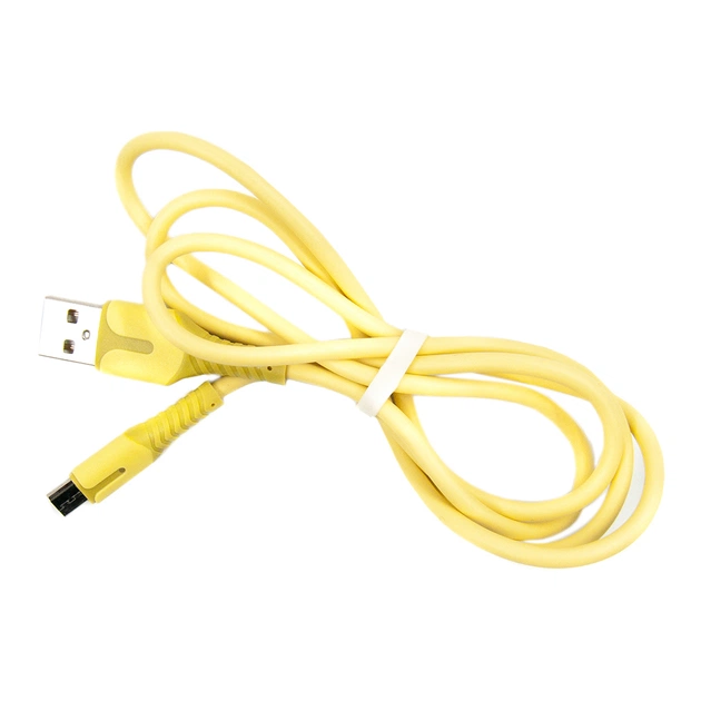 Дата кабель USB 2.0 AM to Micro 5P 1.0m yellow Dengos (PLS-M-IND-SOFT-YELLOW) - изображение 1