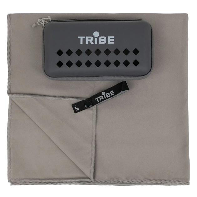 Туристичний рушник Tribe з мікрофібри в чохлі Pocket Towel 75х150 XL Grey (T-LC-0001-XL-grey) - picture 1