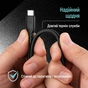 Дата кабель USB-C to USB-C 1.0m 3A 60W textured PVC black ColorWay (CW-CBPDCC094-BK) - зменшене зображення 11