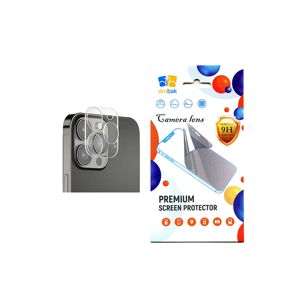 Стекло защитное Drobak for Camera 3D Apple iPhone 15 Pro Max (292931) - изображение 1