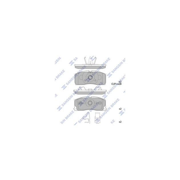 Тормозные колодки HI-Q SP2154 - изображение 1