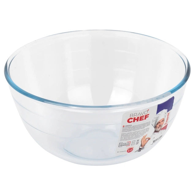 Салатник Bravo Chef Glass 2л (BC-180B/FR) - зображення 1