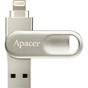 USB флеш накопичувач Apacer 128GB AH790 Silver USB 3.1/Lightning (AP128GAH790S-1) - зменшене зображення 2