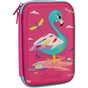 Пенал Cool For School з тисненням 1 відділення Фуксія (QT-5632-Rosered) - зменшене зображення 1