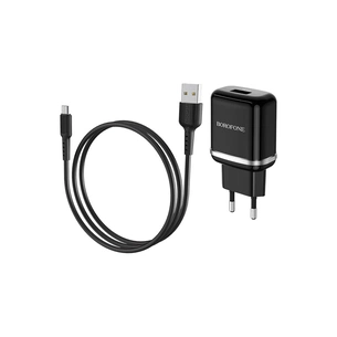 Зарядний пристрій BOROFONE BA36A High Black (BA36AMB) зображення 1