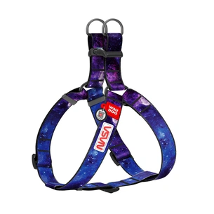 Шлея для собак WAUDOG Nylon з QR паспортом "NASA21" пластиковий фастекс XL (324-0148) изображение 1