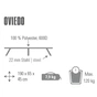 Розкладачка High Peak Oviedo Dark Grey/Blue (928989) - зменшене зображення 2