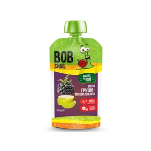 Дитяче пюре Bob Snail Смузі Груша Лісова Ожина 120 г (4820219343684) зображення 1