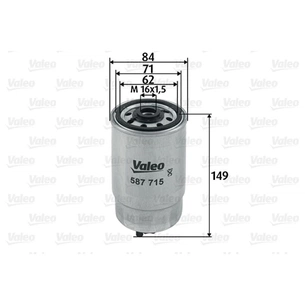 Фільтр паливний Valeo 587715 зображення 1