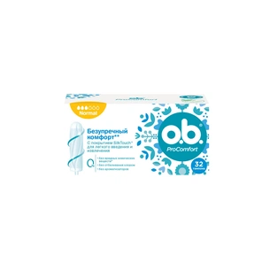 Тампони o.b. ProComfort Normal 32 шт. (3574661017808/3574661329871) зображення 1