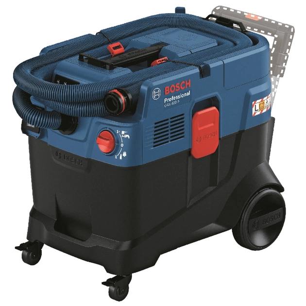 Пилосос будівельний Bosch GAS 400 A, 1200Вт, 240мБар, 40л, 14кг (0.601.9M0.020) - picture 8
