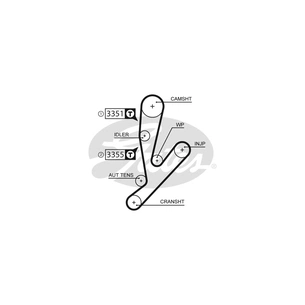 Ремінь ГРМ Gates 5592XS изображение 1