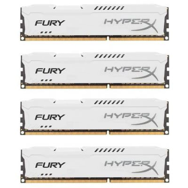 Модуль пам'яті для комп'ютера DDR4 32GB (4x8GB) 2933 MHz HyperX FURY White Kingston Fury (ex.HyperX) (HX429C17FW2K4/32) - изображение 1