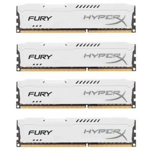 Модуль пам'яті для комп'ютера DDR4 32GB (4x8GB) 2933 MHz HyperX FURY White Kingston Fury (ex.HyperX) (HX429C17FW2K4/32) зображення 1