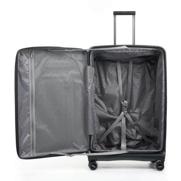 Валіза Bagland велика 96 л чорна (1140521762) - зображення 7