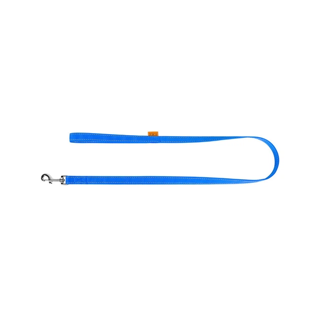 Повідець для собак Dog Extreme з нейлону подвійний Ш 25 мм Д 122 см блакитний (42992) - зображення 3