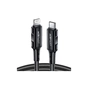 Дата кабель USB-C to Lightning 1.8m 30W 3A nylon black Acefast (6974316281306) - уменьшенное изображение 1