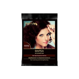 Фарба для волосся Jharna На основі хни Шоколад 25 г (4820164641705) зображення 1