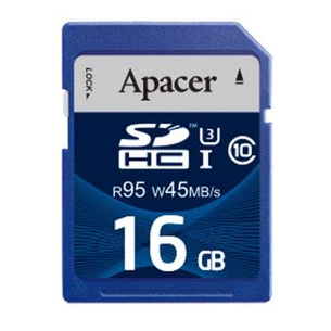 Карта пам'яті Apacer 16GB SDHC UHS-I U3 Class10 RP (AP16GSDHC10U3-R) зображення 1