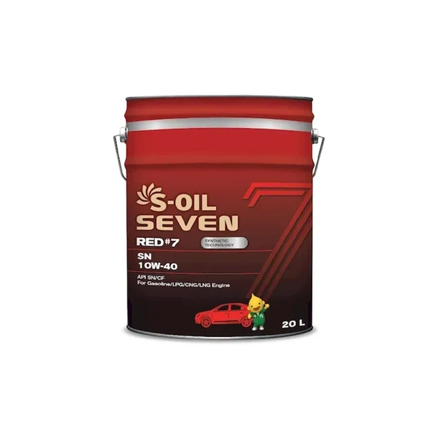 Моторна олива S-OIL SEVEN RED 7 SN 10W-40, 20л (SRSN104020) - изображение 1