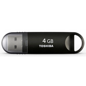 USB флеш накопичувач Toshiba 4Gb TransMemory-MX™ Black (TransMemory-MX Black) зображення 1