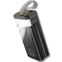 Батарея универсальная HOCO 30000mAh Plentiful 22.5W, built-in cables, LED, Black (DB58 / 715030) - уменьшенное изображение 4