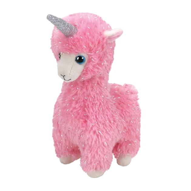 М'яка іграшка Ty Beanie Babies Рожева лама Lola 15 см (36282) - зображення 1