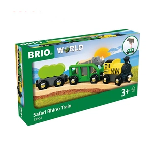 Залізниця Brio Потяг носоріжки Сафарі, 5 елементів (33964) зображення 1