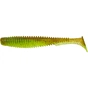 Силікон рибальський FishUP U-Shad 4" 204 - Green Pumpkin/Chartreuse (8шт/уп) (1864.11.21) - зменшене зображення 1