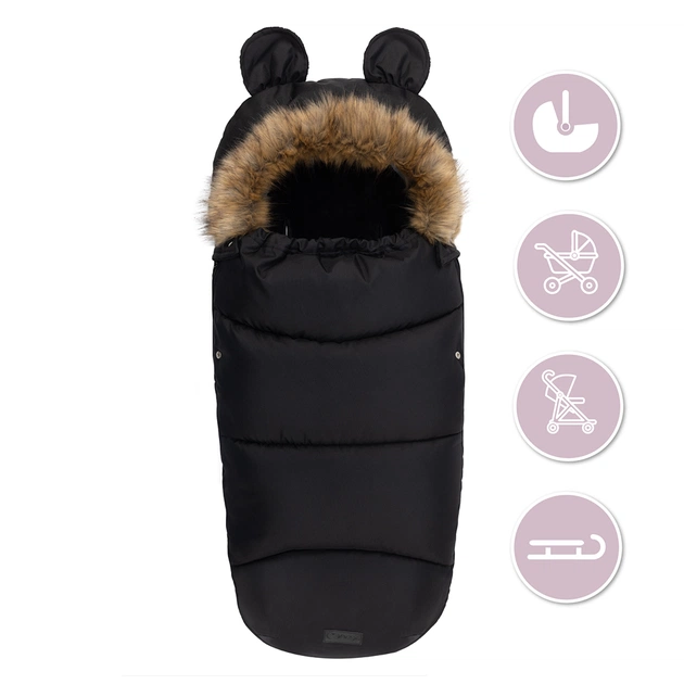 Зимовий конверт MoMi Sleeping bag black (AKCE00032) - picture 8