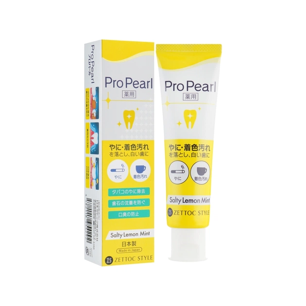Зубная паста Zettoc ProPearl Активный уход со вкусом лимона и мяты 100 г (4582118954292) - изображение 1