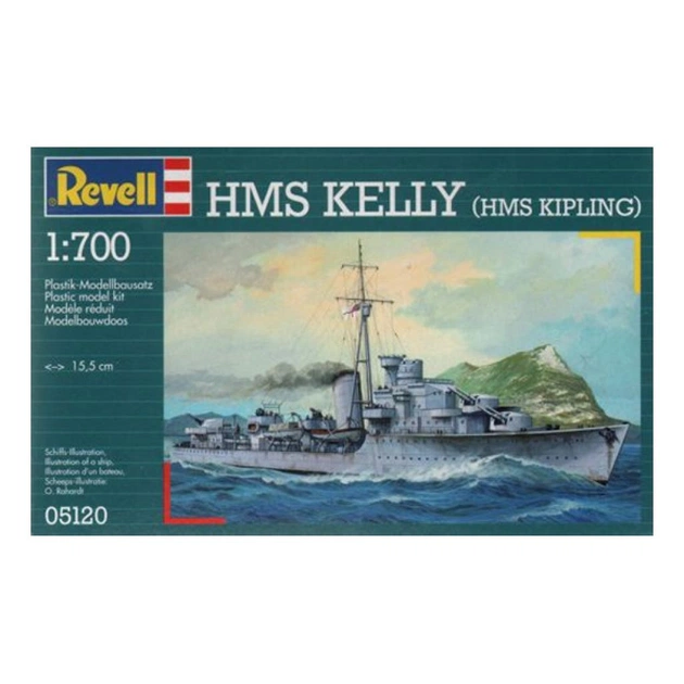 Збірна модель Revell Британський легкий крейсер H.M.S. Kelly 1:700 (5120) - изображение 1