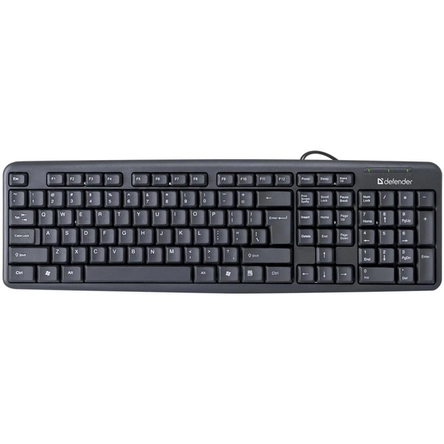 Клавіатура Defender Element HB-520 USB UKR Black (45529) - зображення 1