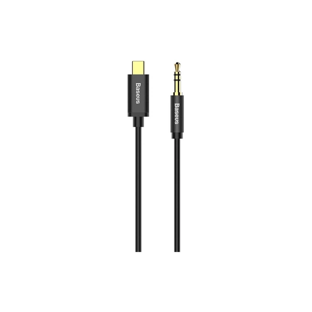 Кабель мультимедійний USB-C to 3.5mm M 1.2m black Baseus (CAM01-01) - зображення 3