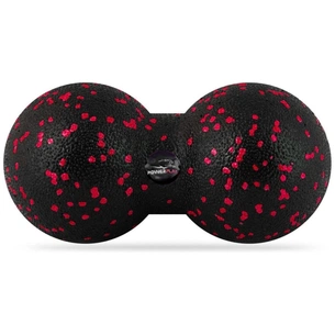 Масажний м'яч PowerPlay PP-4352 Epp foam peanut ball (d8х16cm) Чорно/Червоний (PP_4352_Red_8*16) зображення 1