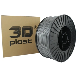 Пластик для 3D-принтера 3Dplast PLA 1.75мм, 3кг, gray - metallic (3DPLA1753GRMT) зображення 1