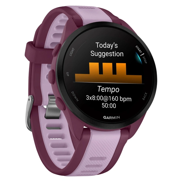Смарт-годинник Garmin Forerunner 165 Music, GPS, WiFi, Berry/Lilac, GPS (010-02863-33) - picture 3