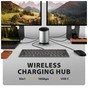 Концентратор AXAGON USB-C 9-in-1 wireless 15W PD100W 0.6m (HMC-WL9) - зменшене зображення 7