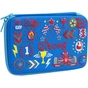 Пенал Cool For School з тисненням 1 відділення Блакитний (QT-3992-Blue) - зменшене зображення 1